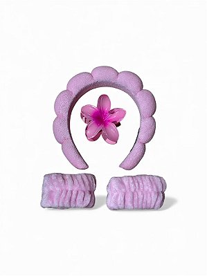 KIT SKIN CARE TIARA + PRESILHA + 2 BRACELETE