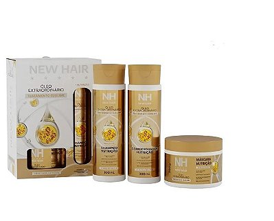 KIT CAPILAR OLEO EXTRAORDINARIO TRATAMENTO SUBLIME NEW HAIR