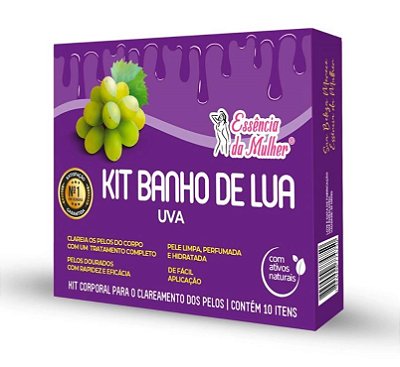 KIT BANHO DE LUA UVA ESSENCIA DA MULHER