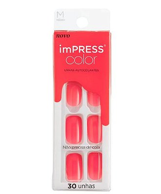 UNHAS POSTIÇAS AUTOCOLANTES IMPRESS KISS NEW YORK