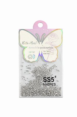STRASS DE BRILHO HELLO MINI SS5# PRATA