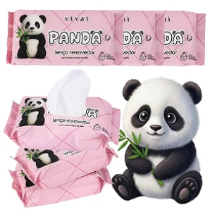 LENÇO UMEDECIDO VIVAI MINI PANDA 8un