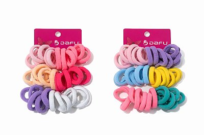 KIT MINI ELASTICO CORES VARIADAS - 36 UNIDADES