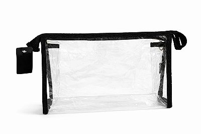 NECESSAIRE CISNE TRANSPARENTE MEDIA CORES VARIADAS