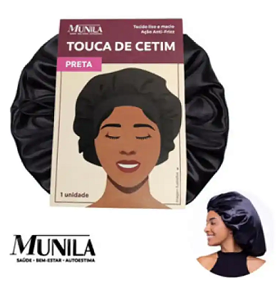 TOUCA DE CETIM CORES DIVERSAS MUNILA