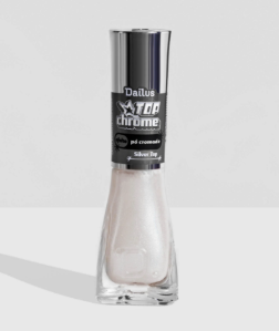 ESMALTE DAILUS TOP CHROME EFEITO PÓ CROMADO SILVER TOP