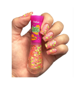 ESMALTE DAILUS TRAGO CONFETES COPO CHEIO E CORAÇÃO VAZIO