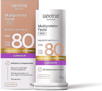 MULTIPROTETOR FACIAL CLAREADOR STICK FPS80 LABOTRAT