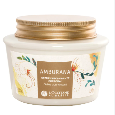 CREME DESODORANTE CORPORAL AMBURANA LOCCITANE 190g