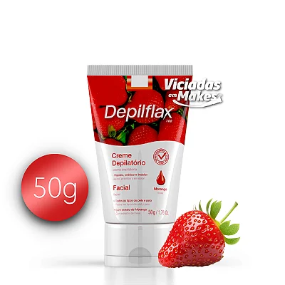 Creme Depilatório Corporal Morango Depilflax 50g