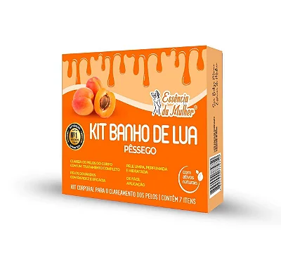 KIT BANHO DE LUA ESSÊNCIA DA MULHER PÊSSEGO