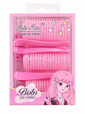 KITS BOBS DE CABELO COM PRESILHA HELLO MINI 3 UN