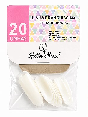 UNHAS POSTIÇAS HELLO MINI AMENDOADA