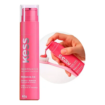 GEL DENTAL COM FLUOR KESS MELANCIA 60g