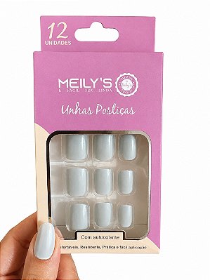 UNHAS POSTIÇAS MEILYS COM AUTOCOLANTE