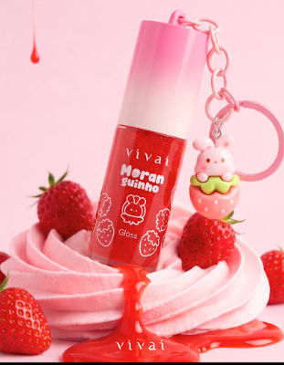 GLOSS CHAVEIRO MORANGUINHO VIVAI 6ml
