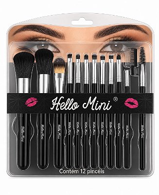 KIT DE PINCEIS HELLO MINI 12 PÇS