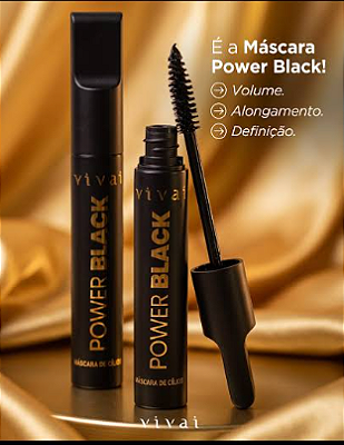 MÁSCARA DE CILIOS POWER BLACK VIVAI