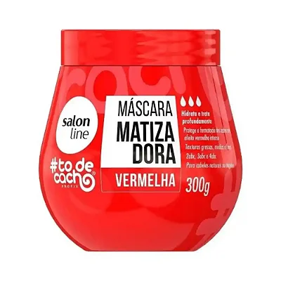 MÁSCARA MATIZADORA SALON LINE VERMELHA 300g