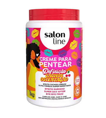 CREME DE PENTEAR SALON LINE CACHOS OSTENTAÇÃO 1kg