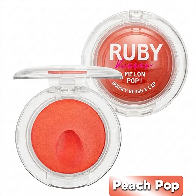 Blush Peach Pop Ruby Kisses