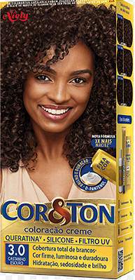 COLORAÇÃO COR E TON 3.0 CASTANHO ESCURO
