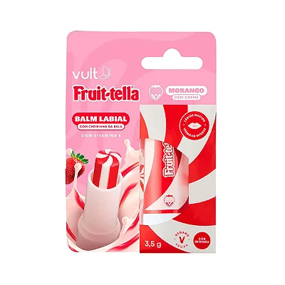 LIP BALM FRUIT-TELLA COM CHEIRINHO DA BALA VULT MORANGO