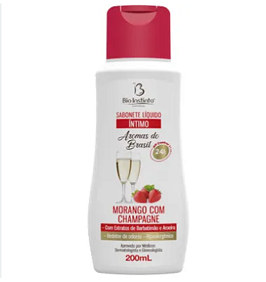 SABONETE INTIMO MORANGO COM CHAMPAGNE 200ml