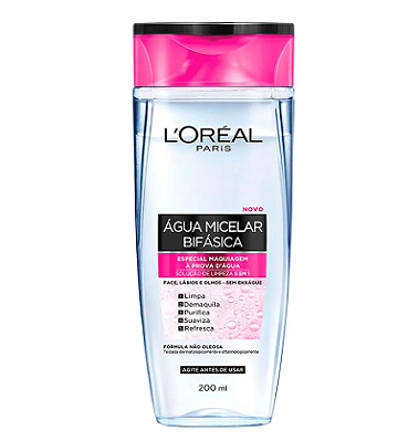 ÁGUA MICELAR LOREAL PARIS BIFÁSICA 200ml