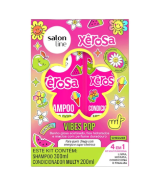 Kit Shampoo e Condicionador Xerosa Vibes Pop Salon Line