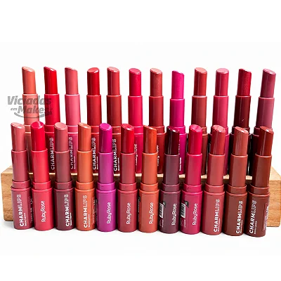 Batom Charm Lips Ruby Rose Semi Matte