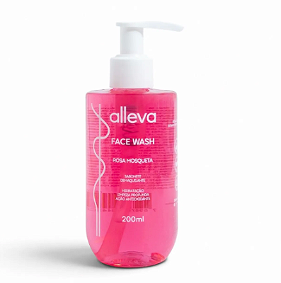 Sabonete Demaquilante Rosa Mosqueta Alleva 200ml