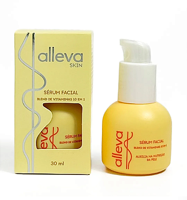Sérum Facial Blend de vitaminas 10 em 1 Alleva 30ml