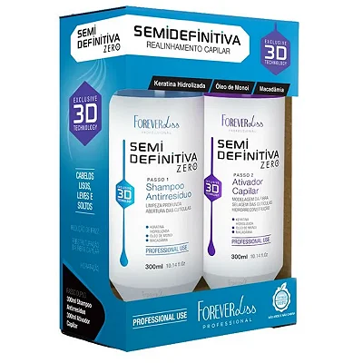 Kit Progressiva Semi Definitiva S/formol Forever Liss Kit 300ml