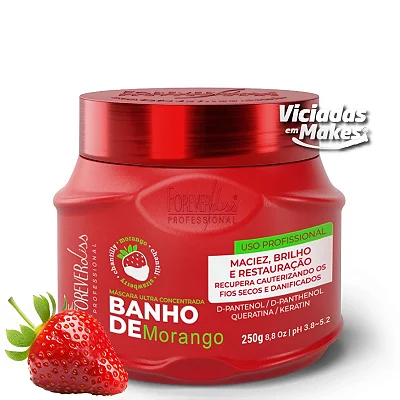 Máscara Banho de Verniz Morango Forever Liss 250g