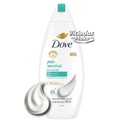 Sabonete Liquido Pele Sensível Dove 250 ml