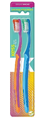 Pack 2 Escovas Dental Kess Basic Cod 2549