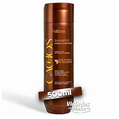 Shampoo Cachos Óleos Africanos Fattore 500ml