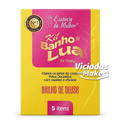 Kit Banho de Lua Brilho de Deusa Essência da Mulher