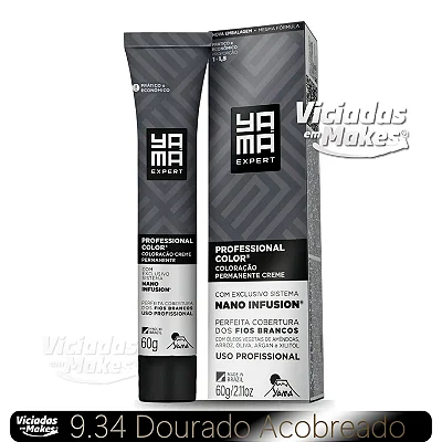 Coloração Nano Fusion 9.34 Dourado Acobreado Yamá