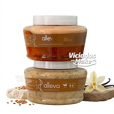 Combo Alleva Fresh Vanilla Geleia 250ml + Esfoliante 250g