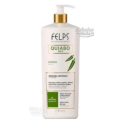 Máscara Anti Frizz Quiabo XBTX Felps 1lt
