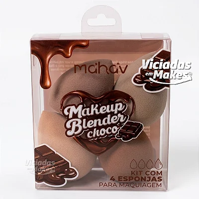Kit Blender Choco com 4 Esponjas Mahav