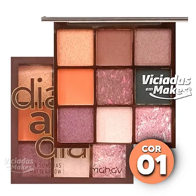 Paleta de Sombras 01 Dia a Dia Mahav