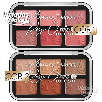 Paleta Blush Rosy Cheeks 6 Cores YYH-31 Yoyo Maquiamor
