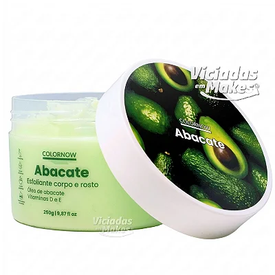 Esfoliante de Abacate Corpo e Rosto Colornow 250g