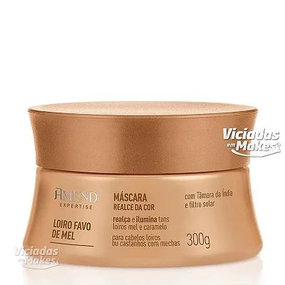 Máscara Matizadora Loiro Mel Amend 300g