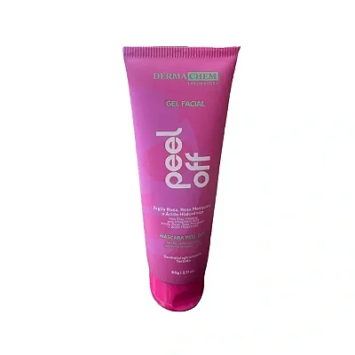 GEL FACIAL PEEL OFF ROSA MOSQUETA E ARGILA ROSA DERMA CHEM 60g