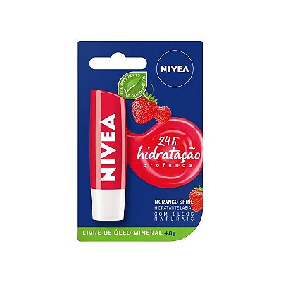 PROTETOR LABIAL MORANGO SHINE NIVEA