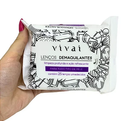 Lenços Demaquilantes Vivai 25un